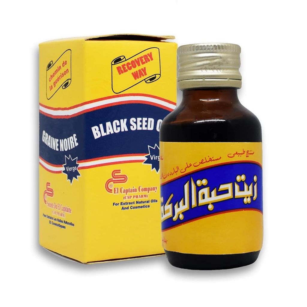 El Captain Virgin Black Seed Oil Nigella Sativa 250ml (Largest Size)
