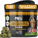 Animal Chef de pelouse Saver, Soft Chew, Bacon végétalien ! Canine Urine Yard Stopper. Neutraliseur d'urine pour chien PH. Bâtit des triages, protège les dommages aux végétaux et aide à faire pousser les triages. Prévient les dommages causés par le pipi de la cour