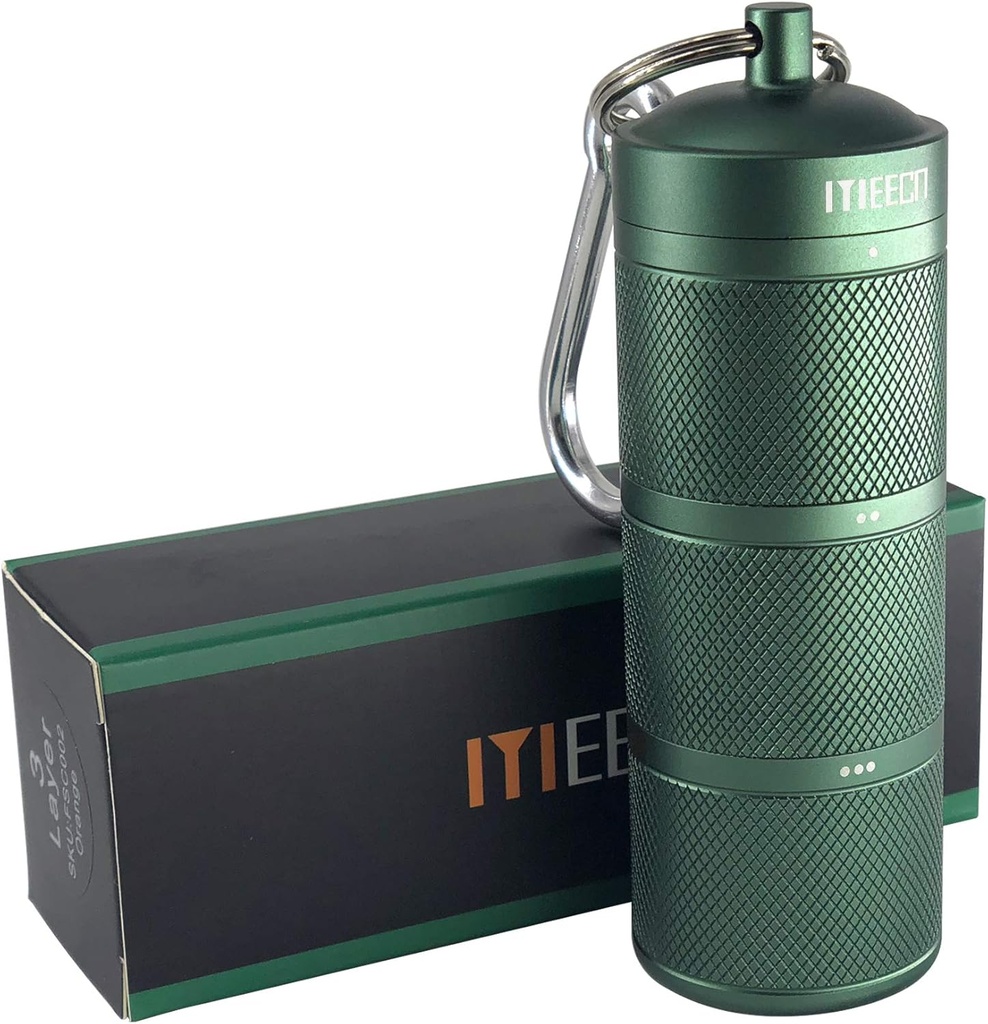 Organisateur à trois couches, Aluminium, Distributeurs de métaux, Imperméable, Peut Entreposer des pilules de toutes tailles, Vitamines, Huile de foie de morue, Suppléments et Médicaments (Vert)