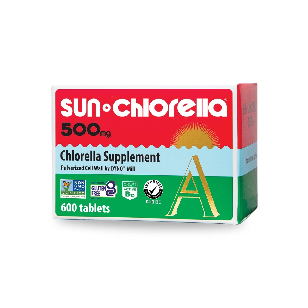 Comprimés Sun Chlorella A - 500 mg - 600 Comprimés