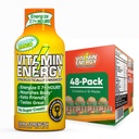Vitamin Energy Immune+ Extra Strength Energy Shot Mango 48 Pack, 260mg Natural Caffeine, B-Vitamins, Citicoline, Green Tea, Immunity & Focus Support, Zero Sugar, Gluten-Free 1.93 fl oz