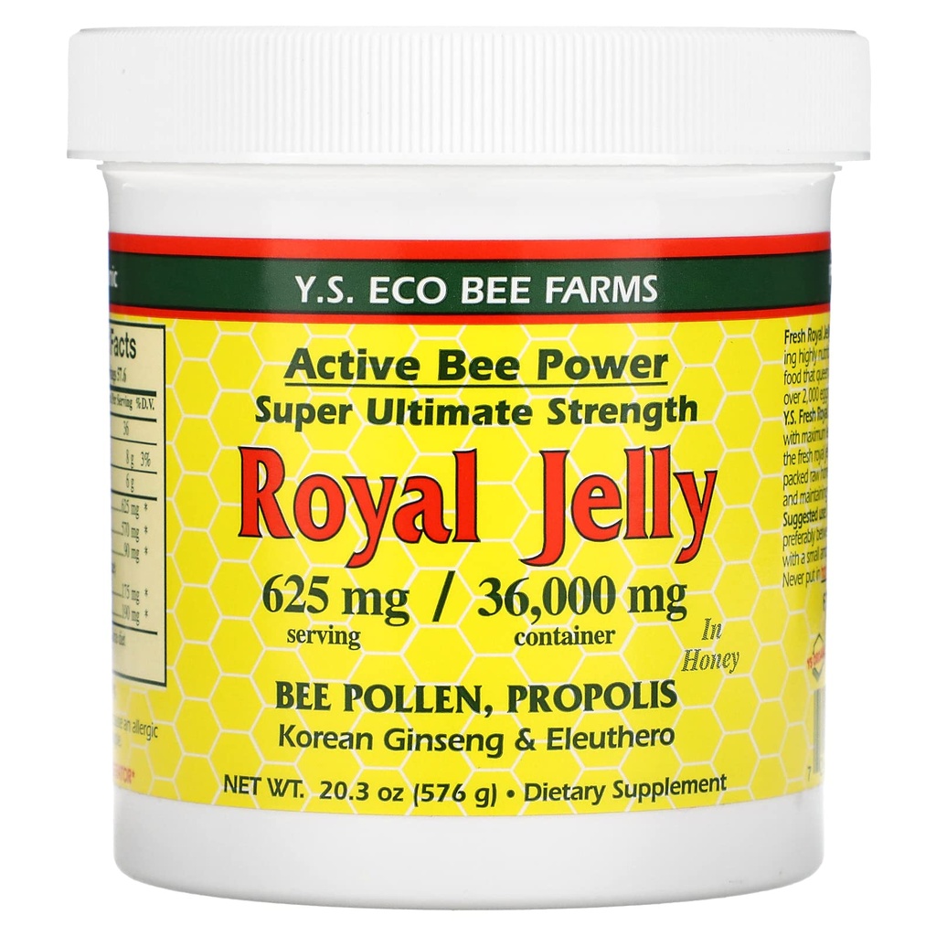 YS BEE Bauernhöfe Jelly Bee Pollen Propolis Ginseng Royal, 20.3 OZ