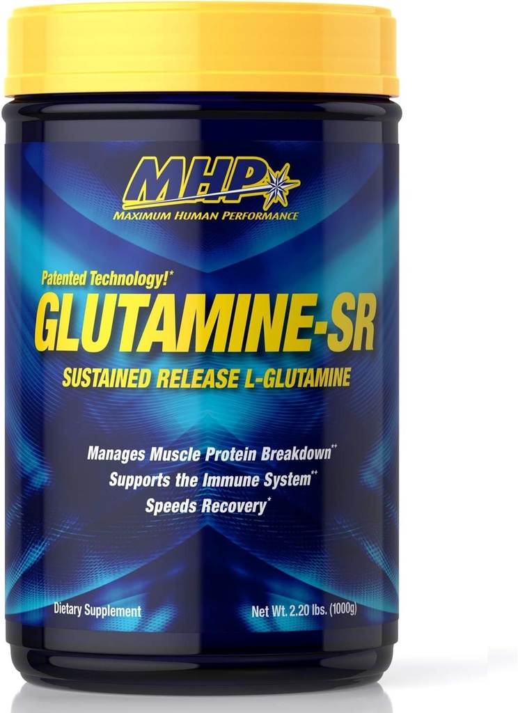 MHP Glutamine SR, santé immunitaire, rétablissement musculaire, soutien de la masse musculaire, récupération de vitesse, 160 portions, 2,2 livres (paquet de 1)