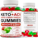 Keto ACV Gummies Advanced Weight Loss - ACV Keto Gummies für Weight Loss - Keto Gummy Supplement für Damen und Herren - Cleanse - Detox - Apfelessig - Made in USA