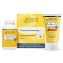 Nutrizioni Liposomal Glutathione (450mg) + Colostrum & Mushrooms Supplemento per Immunità - Aumento dell'immunità Duo - Tri-Fortify Watermelon + Fattore di trasferimento Multi-Immune (2 Piece Set)