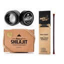 NATURAL SHILAJIT Resina - 20 Gram Shilajit Supplemento con Acido Fulvic & Trace Minerals & Shilajit Honey Sticks 7 Count