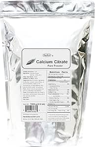 Calcium-Zitrat-Pulver reines bioverfügbares Form-Calcium (1000 Gramm (2.2 lb))