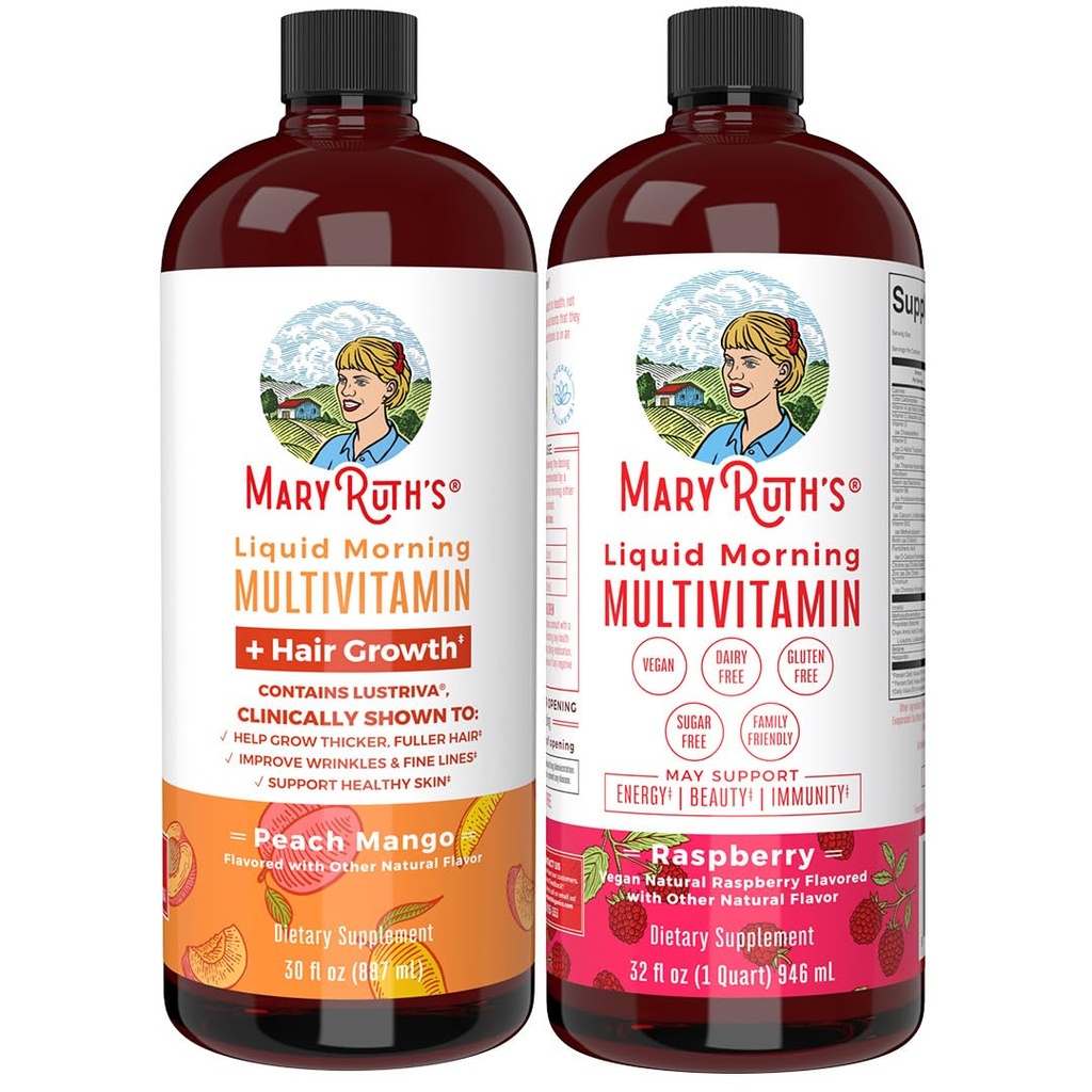 MaryRuth Organics Morning Multivitamin Haarwachstum Bundle