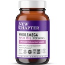 Nuovo Capitolo Wholemega per Moms Fish Oil Supplement, Capsule Tiny, 2000mg per Serving, DHA Prenatale con Omega-3 + Vitamina D3 per il supporto prenatale e postnatale, 500mg ogni - 90 Conte