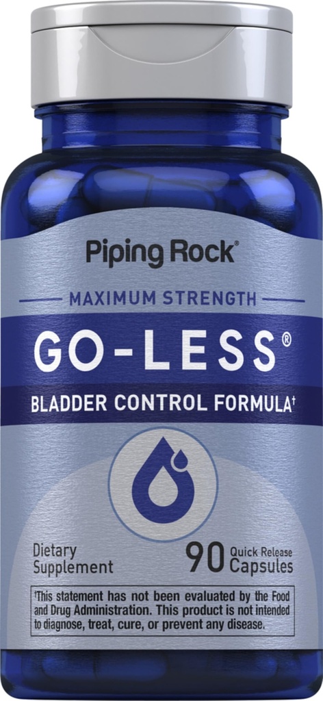 Piping Rock Bladder Control Pillen für Frauen und Männer | 90 Kapseln | Maximale Stärke Formel | Kürbis Seed Extrakt | Non-GMO, Glutenfreie Ergänzung