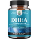Supplément DHEA pour les femmes et les hommes - pur DHEA 50mg pour l'équilibre hormonal, améliore la stabilité de l'humeur, la fonction cérébrale, le système immunitaire, l'énergie et la fertilité - Capsules de déshydroépiandrostérone pour adultes - 60 Ct