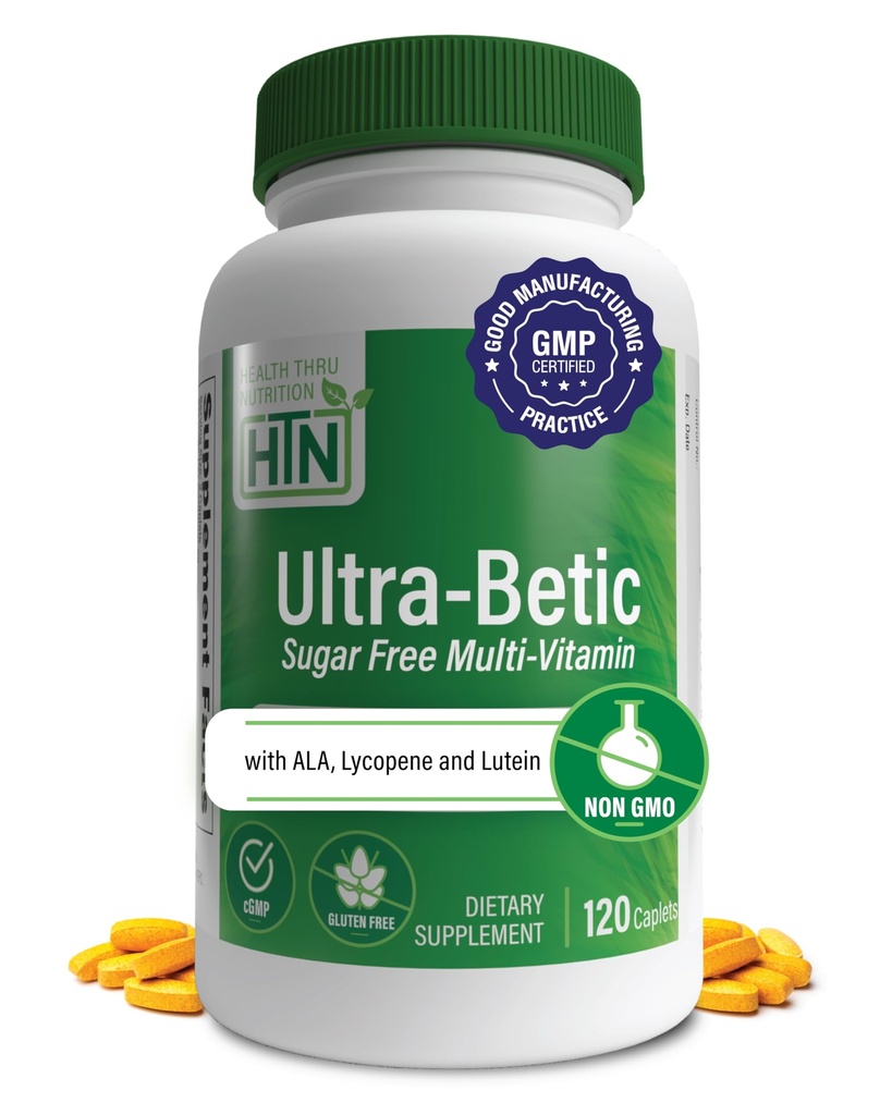 Salute Thru Nutrition Ultra-Betic Multivitamin 120 Count | Supporta Nerve, Vision, Energy | con ALA, Lycopene | Non-GMO, Clean Label | Terzi per Qualità