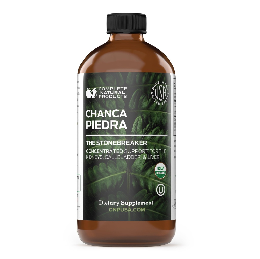 Concentré et extrait de la canne à sucre biologique 16oz - Phyllanthus Niruri - Teinture de broyeur et de broyeur en pierre liquide naturelle