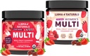 Llama Naturals Real Fruit Multivitamin Gummies | Kids & Women's Whole Food-Based Vitamins | No Aggiunto Cane Sugar | Organic, Vegan, Chewable | 90 ct & 120 ct | Fragola