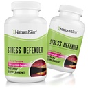 NaturalSlim Stress Relief Supplement - Stress Defender, High Cortisol Reducer, Control Cravings, Schlaf &amp; Stoffwechsel Unterstützung mit Vitamin B5 Pantothenic Acid & L Tyrosine 180 Gemüse Kapseln 2 Pack