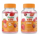 Lebensfähiges Vitamin D Kinder + Zink Kinder, Gummie Bundle - Große Verkostung, Vitamin-Ergänzung, Glutenfrei, GVOfrei, Kaugummi