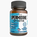 Spermidina & Fisetin Supplemento - 20mg di 99% Spermidina Per Serving, 3HCL & 300mg Fisetin per Donna Men Cell Renewal, Aging Defense & Longevity, Gluten Free, Non-GMO, Made in USA | 30 Caps Veggie