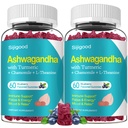 2 Pack Ashwagandha Gummies, Unterstützung für Immunität, Entspannung, ruhige Stimmung & Zzz, Ashwagandha Ergänzungen für Männer & Frauen, natürliche Blaubeeren Geschmack, 120 Count