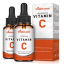Liposomale Vitamin C 2000mg Flüssigkeit für Erwachsene, hohe Absorption VIT C, Maximieren Vitamin C, Immunsystem & Antioxidans Unterstützung, 60ML (2 Flasche)