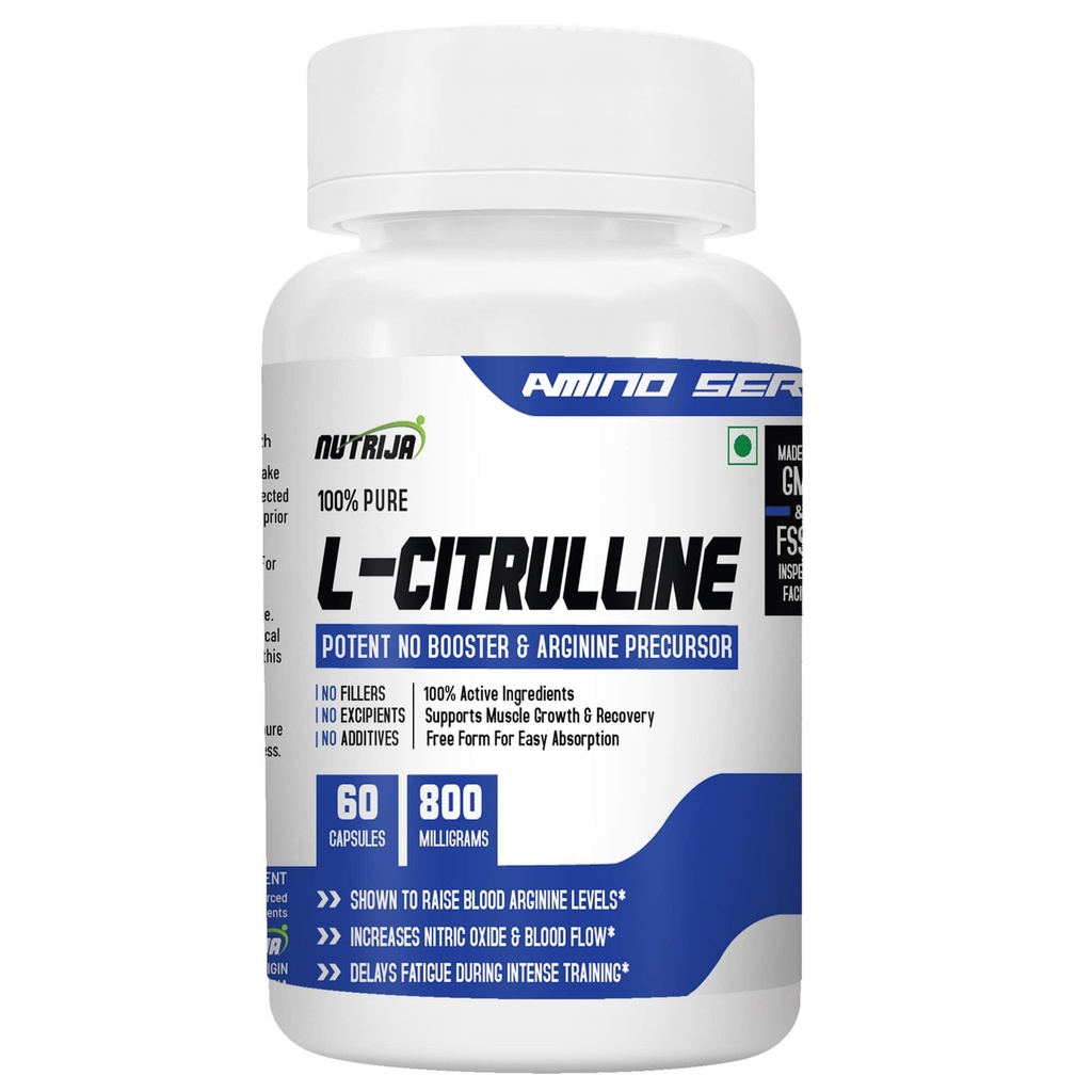 L-CITRULLINE 800Mg-Pack de 60 Capsules