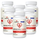 Ubiquinol CoQ10-600mg-Softgel, Active Coq10 Ubiquinol Supplemento con vitamina E & Omega 3, 6, 9, alto assorbimento-Coenzyme-Q10, potente antiossidante per la produzione di energia, testato, 360 conte