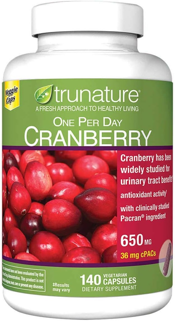 trunatura Mirtillo 650 mg, 140 capsule vegetariane (2 Confezione)