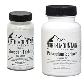 North Mountain Approvisionnement Comprimés de Campden (250 comprimés) et stabilisant de sorbate de potassium (2 once)