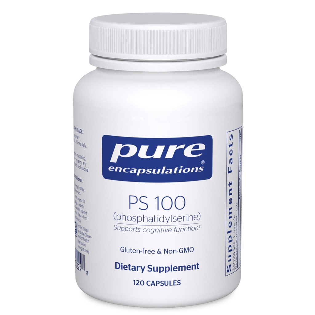 Pure Encapsulations PS 100 | Phosphatidylserine Amino Acid Supplement for Brain and Memory* | 120 Capsules