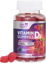 Vitamin D3 Gummie 5000 IU (125 mcg) - Dreifache Stärke Knochen und Immununterstützung, Vitamin D Gummy Nahrungsergänzung, Natur Berry D Vitamin Supplement, Himbeer Flavored, Non-GMO - 60 Gummie