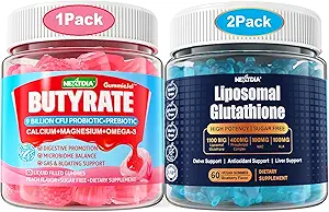 Immagine del prodotto Gummies Butyrate con Probiotic + Prebiotico + Postbiotico + Gommie Liposomal Glutathione