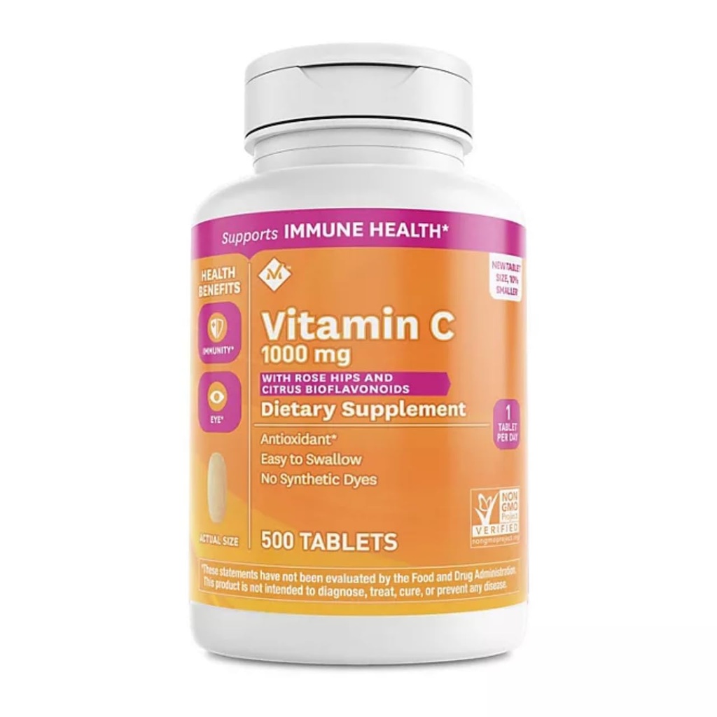 Member's Mark Vitamin C 1000 mg with Rosehips and Citrus Bioflavonoids (500 ct.)