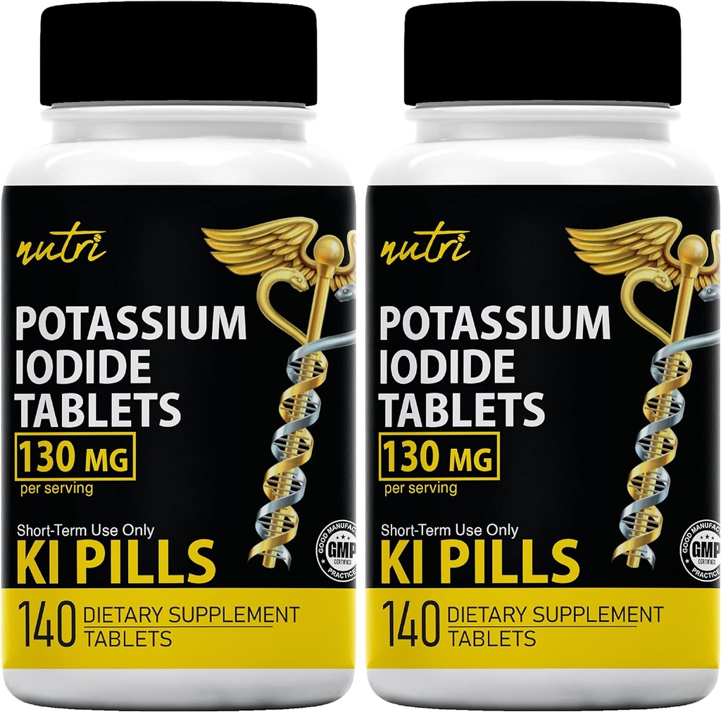 Comprimés d'iodure de potassium 130 mg (2 boîtes) - 280 comprimés