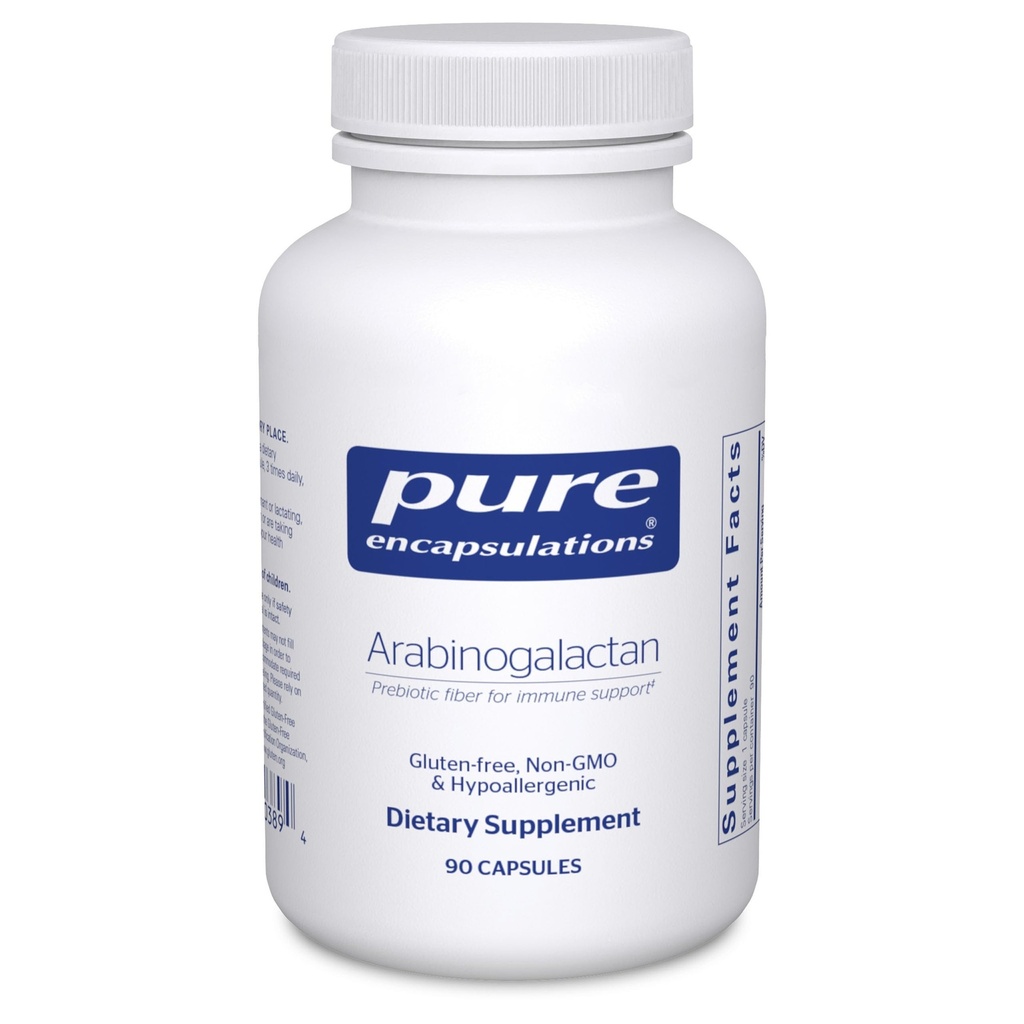 Encapsulations pures Arabinogalactan Supplément pour le soutien du foie, le soutien immunitaire et la santé de Colon*