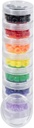 GMS Small 7 Day Stack-able Pill Organizer Fall für Medikamente, Vitamine und Ergänzungen mit 7 Lids - ein für jeden tragbaren und abnehmbaren Behälter (Clear)