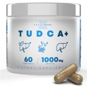 TUDCA+ 1000mg Supplément de sel biliaire pour le soutien du foie, la détoxification, la santé digestive et la santé de la peau - Fabriqué aux États-Unis (60 capsules végétaliennes)