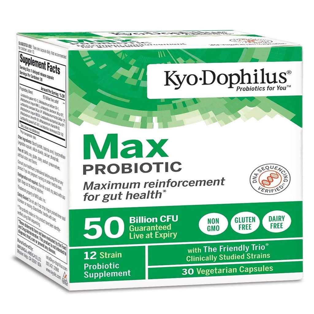 Kyo-Dophilus Max Probiotics, 30 vegetarische Kapseln