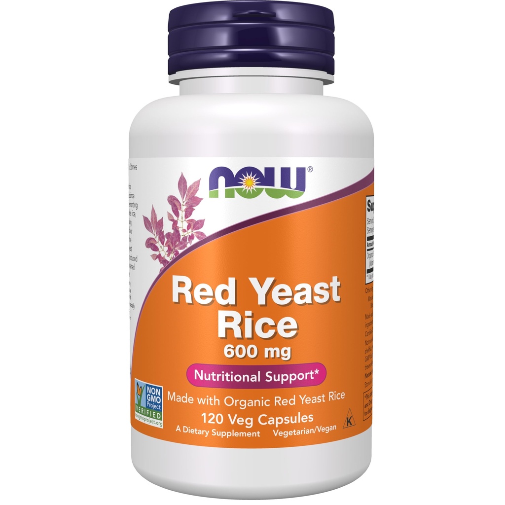 JETZT Ergänzungen, Rote Hefe Reis 600 mg, Hergestellt mit Bio Rote Hefe Reis, 120 Veg Kapseln
