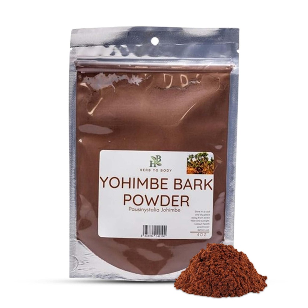 Kräuter zu Körper Yohimbe Bark Pulver – 4 Unzen, Wildcrafted Dried Yohimbe Pulver aus Afrika für Kräutertee und traditionelle Anwendungen