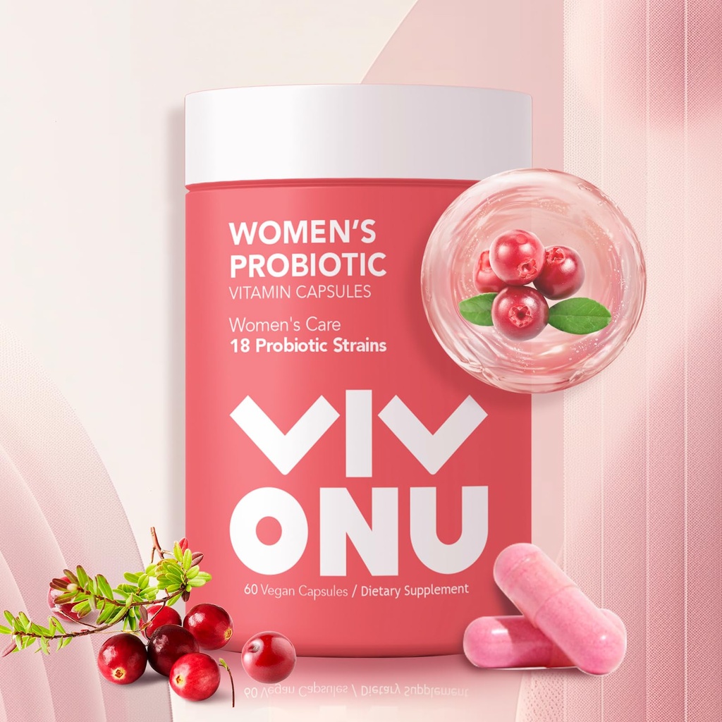 Frauen Probiotic,Prebiotics & Lactobacillus Probiotic Blend,60 Billion CFUs,18 Strains,Help Women's Health,Boost Immune,Digestive,Gut,Promote Healthy Vaginal Odor & Vaginal Flora