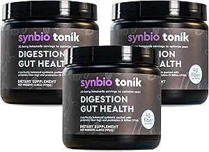 Synbio Tonik Prébiotiques et probiotiques Poudre de Lémonade de baies Probiotiques pour la santé digestive Supplément quotidien Améliorer la digestion et les mouvements de Bowel