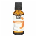 365 von Whole Foods Market, Vitamin D-3 Liquid Citrus Flavor 1000IU, 1 OZ