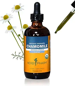 Herb Pharm Certified Organic Chamomil Liquid Extract für die Berechnung Nervous System Support - 4 Unze