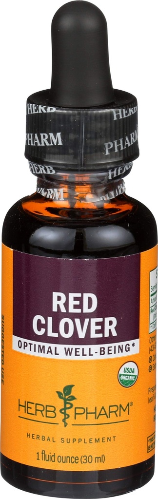 Kräuter Pharm Certified Organic Red Clover Liquid Extract, 1 Fl Oz