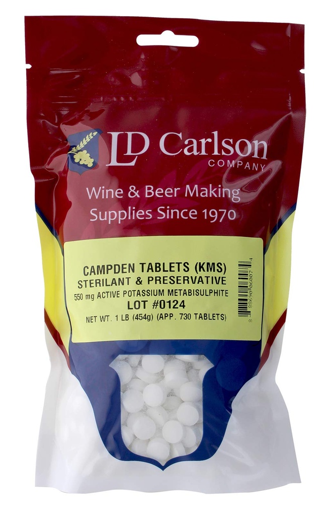 Comprimés de Campden (métabisulfite de potassium) - 1 lb. en vrac
