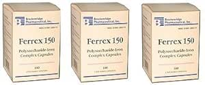 Ferrex 150 Capsules complexes de fer en polysaccharide par Breckenridge - 100 Ea par Marble Medical