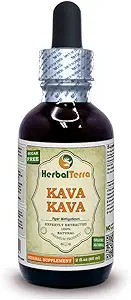Herbal Terra LLC Kava Kava (Piper Methysticum) Tinktur, getrocknete Wurzelflüssigkeit Extrakt 2 oz