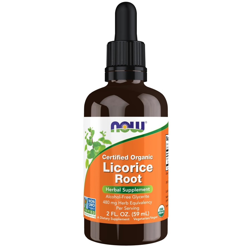 NOW Integratori alimentari, Radice di liquirizia biologica certificata 2 fl. oz