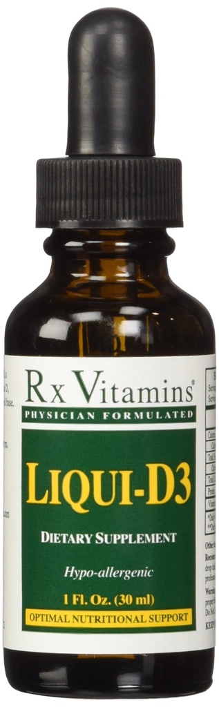 Vitamine Rx Liqui-d3 2000 Iu, 1 Fl Oz (Pacchetto di 1)