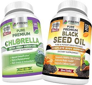 FRESH HEALTHCARE clorella e olio di semi neri - Bundle