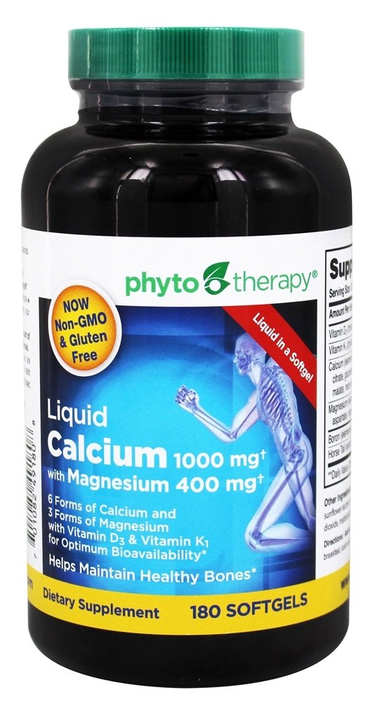 Phytotherapie Rx Calcium Liquid Softgel - 180 pro Packung - 1 jedes.